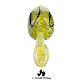 Glass Hand Pipes | Golden Mushroom 5"