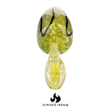 Glass Hand Pipes | Golden Mushroom 5"