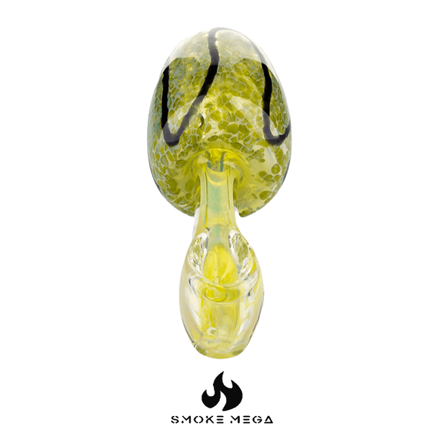 Glass Hand Pipes | Golden Mushroom 5"