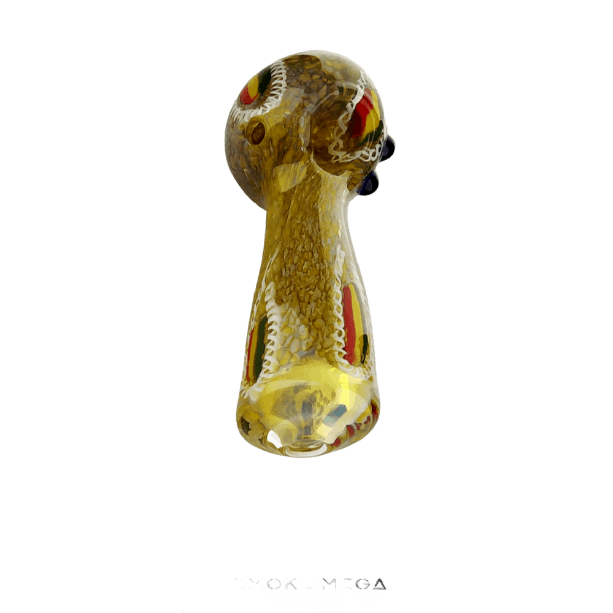 Glass Hand Pipes | Golden Rasta Boro 5"