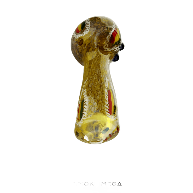 Glass Hand Pipes | Golden Rasta Boro 5"