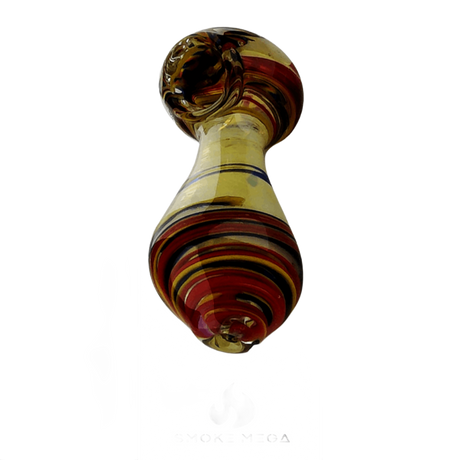 Glass Hand Pipes | Golden Teardrop Swirl 5"