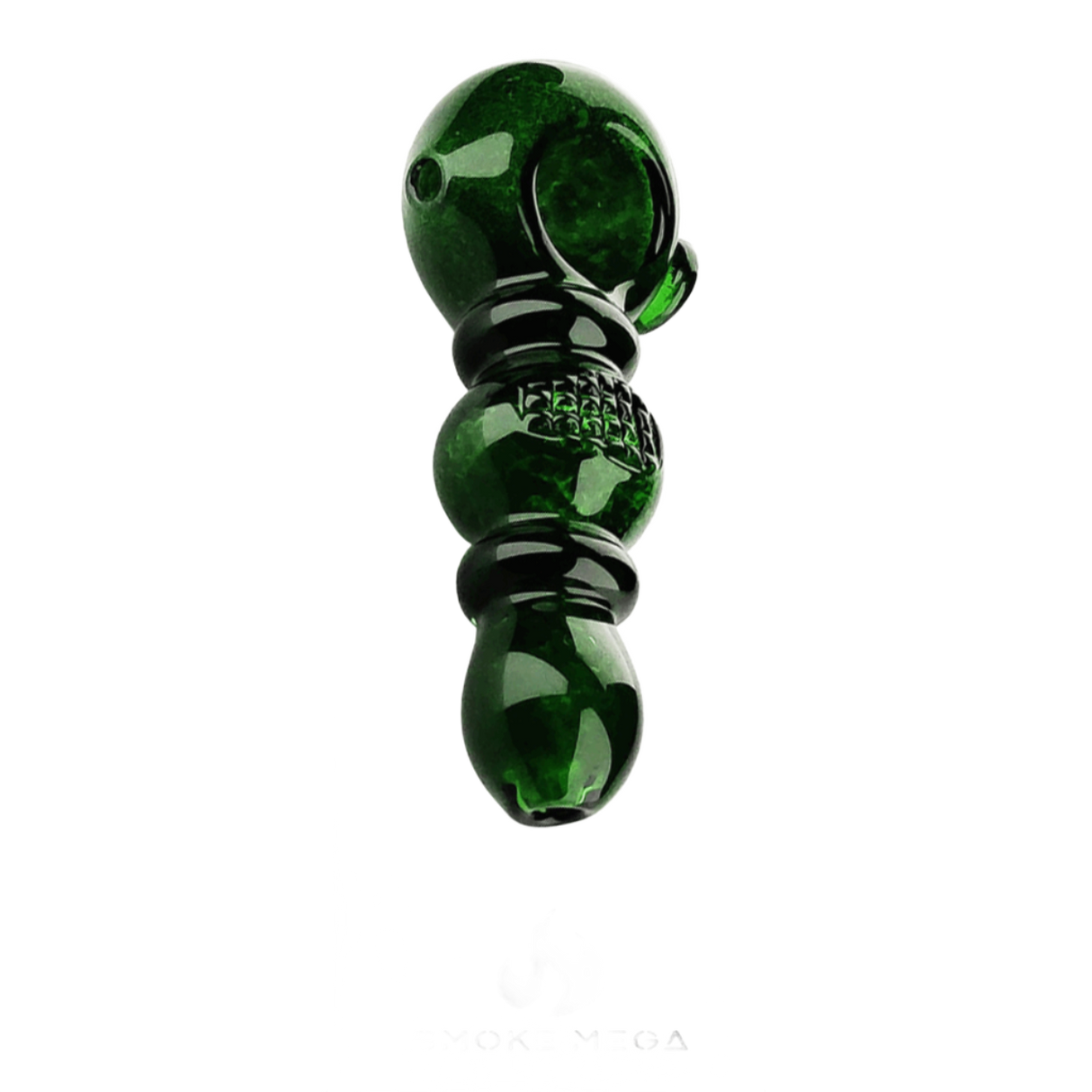 Glass Hand Pipes | Green Bubble Grip 5"