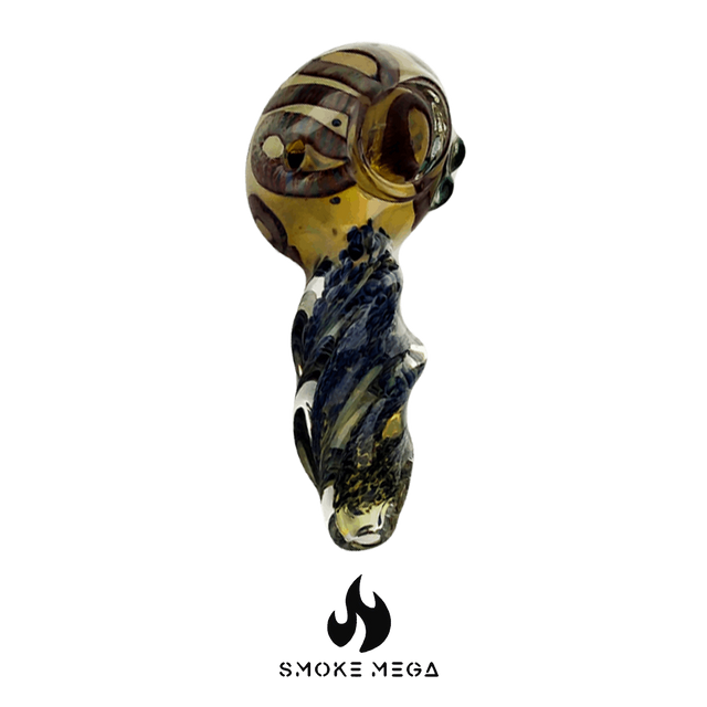 Glass Hand pipes | 4.5" Frit Spoon with Twisted Mouth
