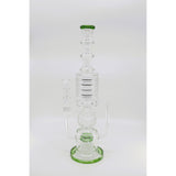 Glass Water Bong | Shower Head Recycle 18 inch Five Button