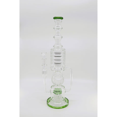 Glass Water Bong | Shower Head Recycle 18 inch Five Button