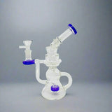 Glass art Dab Rig- Side carve style - SmokeMEGA