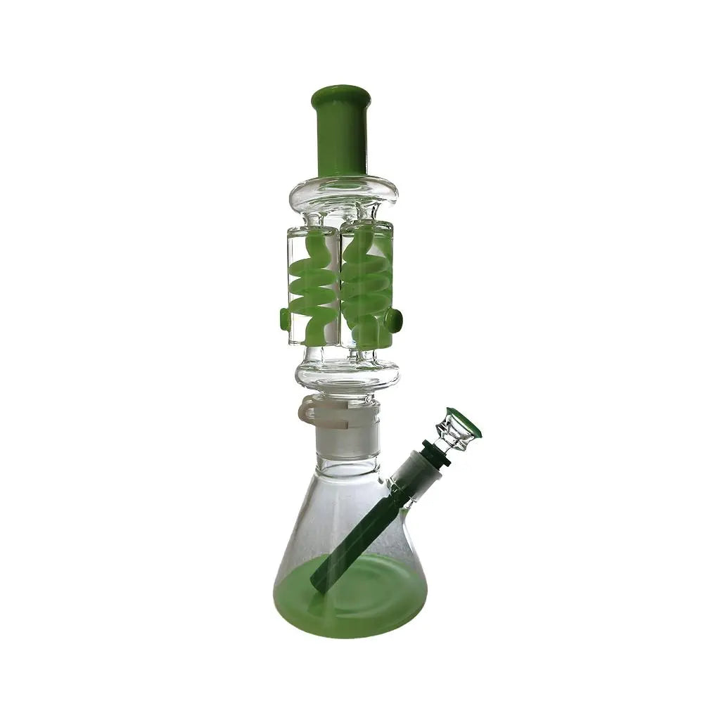 Glycerin Bong | Triple Coils Freezable 14 Inch Bong