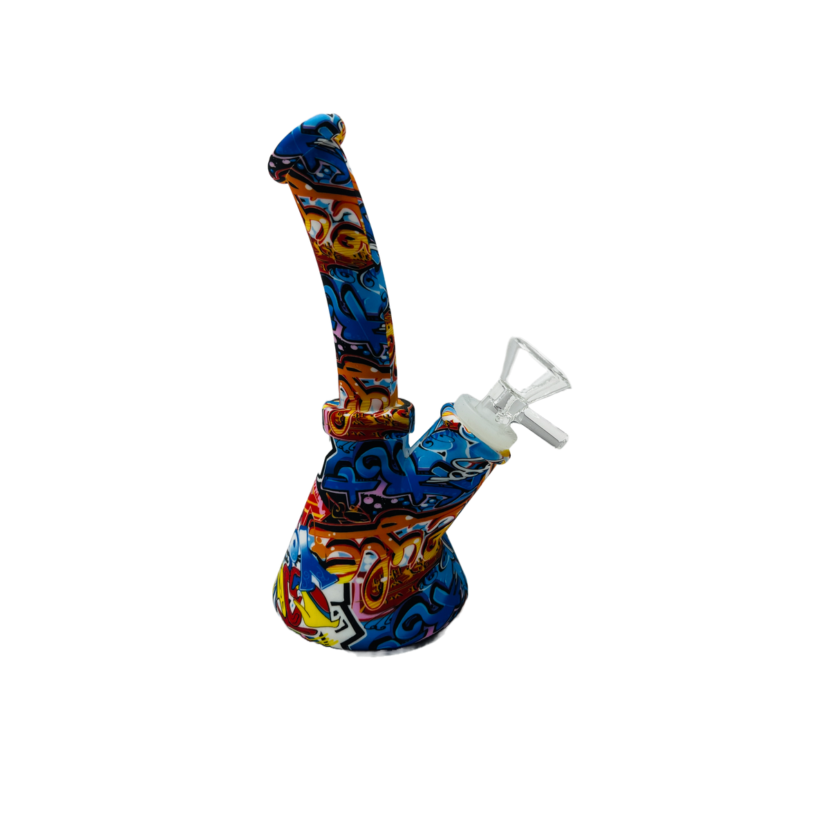 Graffiti Gang Silicone Beaker Bong - SmokeMEGA