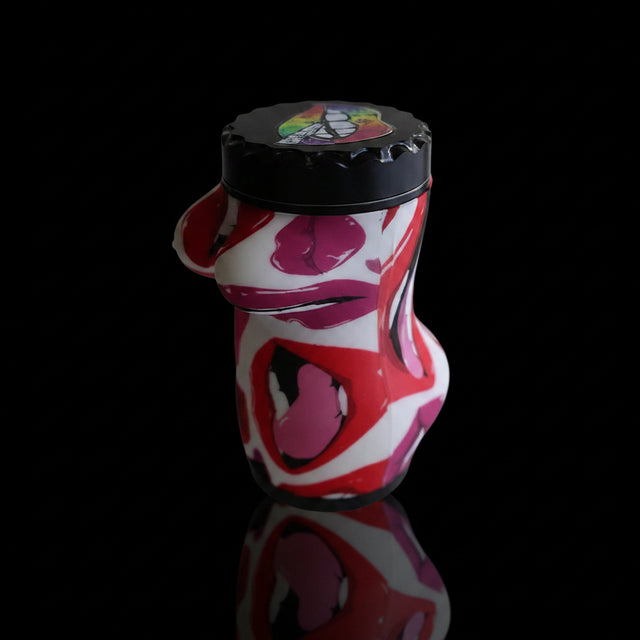 Grinder | 4 Parts Silicone Body Sexy Body - SmokeMEGA