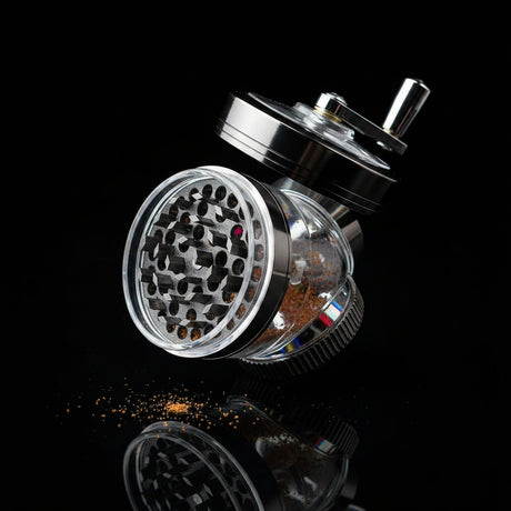 Grinder | Hand Crank 4 Parts Mill Grinder - SmokeMEGA