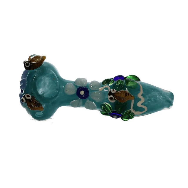 5" Spring Bloom Glass Hand Pipe with vibrant colors and intricate design.