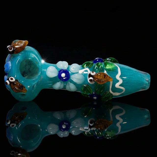 HAND PIPE | 5" Spring Bloom Glass Hand Pipe