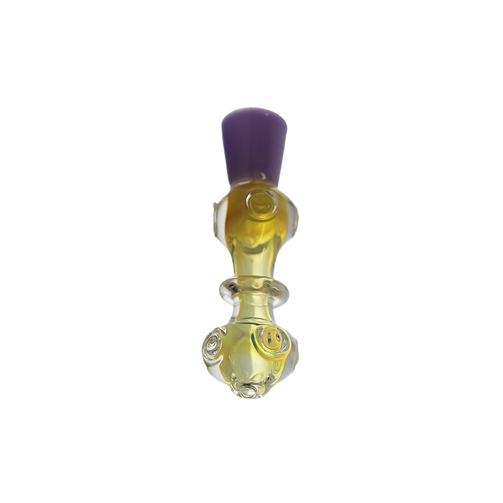 Hand Pipe | Glass Colored Head Ring Handmade Pipe