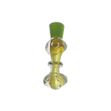 4" Glass Colored Head Ring Handmade Pipe