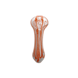 Hand Pipe | Glass Spoon Candy Cane Color Swirl Hand Pipe