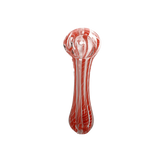 Hand Pipe | 5" Glass Spoon Candy Cane Color Swirl Hand Pipe