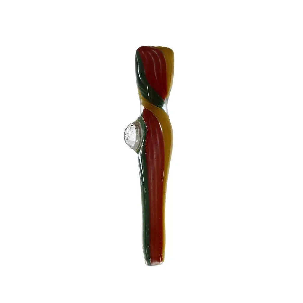 Hand Pipe | 4.5 "Glass Full Colored One Hitters Twisted Handmade Pipe