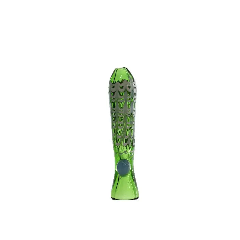 Hand Pipe | 4.5" Dot Glass Colored Ring Handmade Pipe