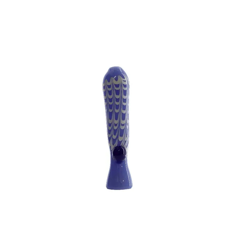 Hand Pipe | 4.5" Dot Glass Colored Ring Handmade Pipe