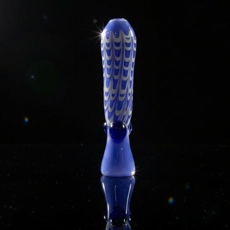 Hand Pipe | 4.5" Dot Glass Colored Ring Handmade Pipe