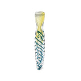 Hand Pipe | 4.5" Glass  Colored Insert Twisted Handmade Pipe