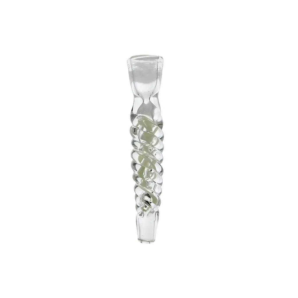 Hand Pipe | 4.5" Glass  Colored Insert Twisted Handmade Pipe