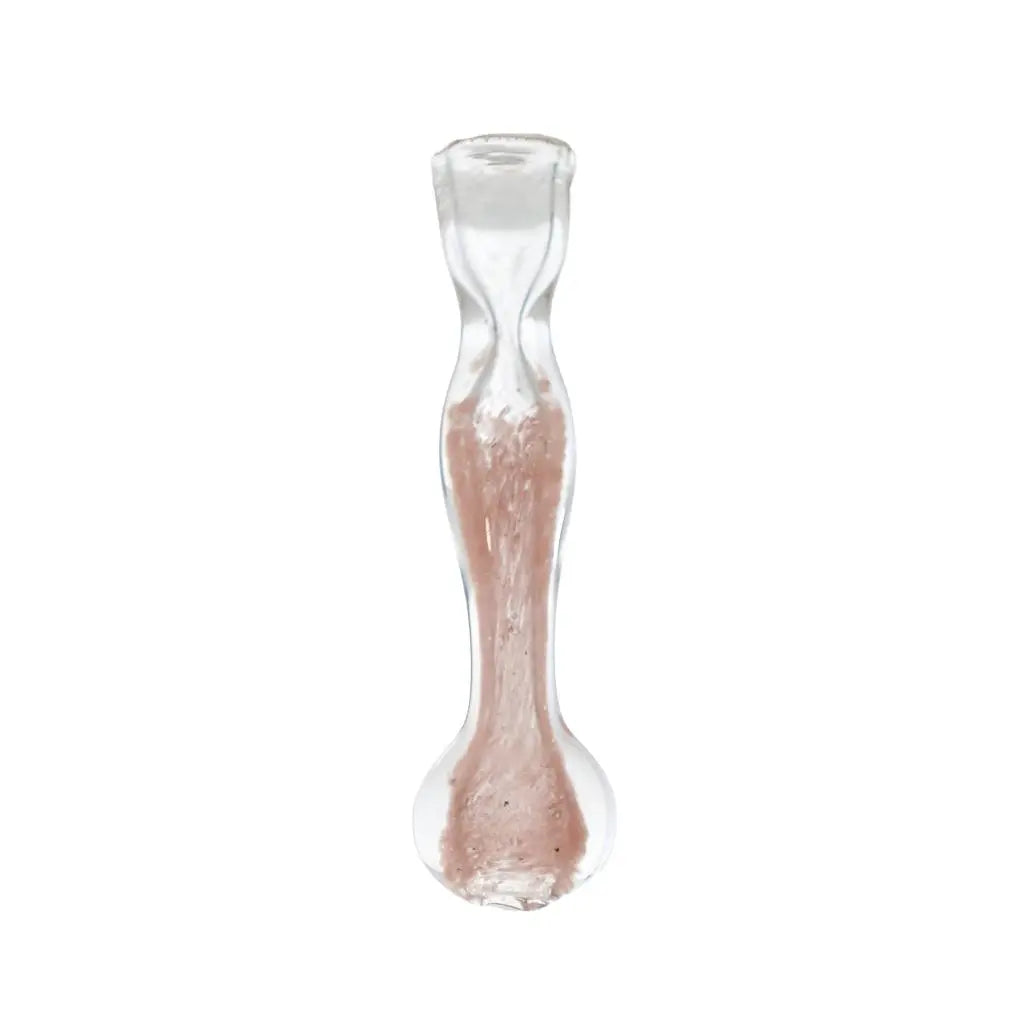 Hand Pipe | 4" Fritted Swirl Flat Mouth Glass Hand Pipe