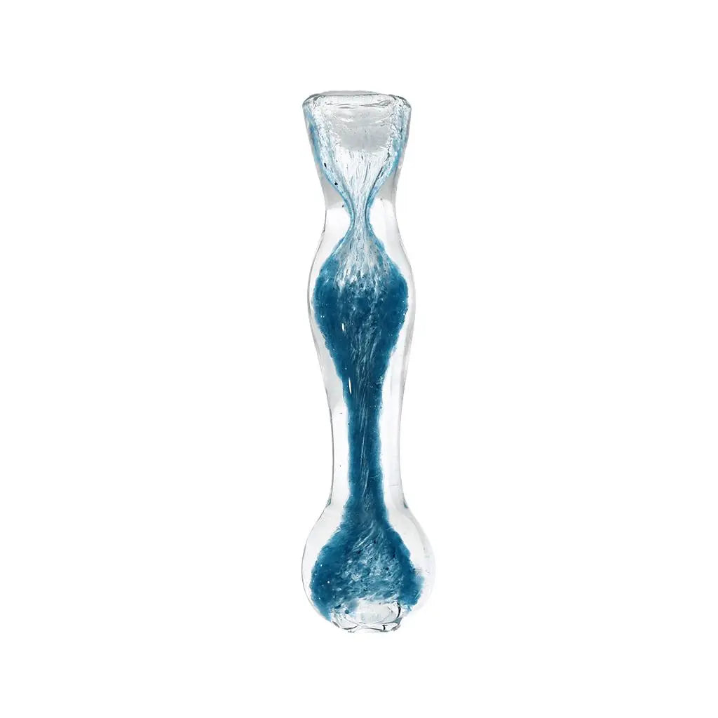 Hand Pipe | 4" Fritted Swirl Flat Mouth Glass Hand Pipe