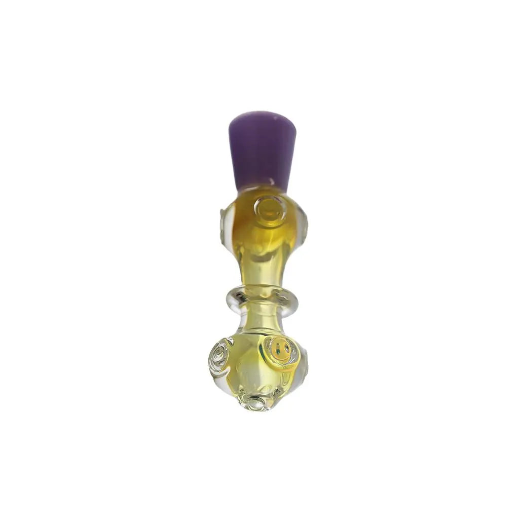 Hand Pipe | 4" Glass Colored Head Ring Handmade Pipe