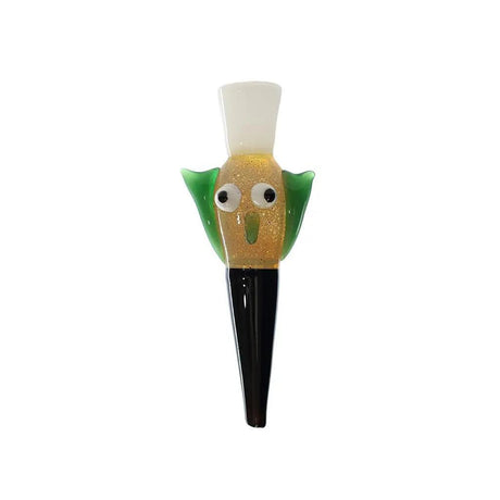 Hand Pipe | 5 "Glass Owl With Ears Colored Handmade Pipe