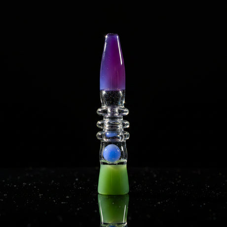 Hand Pipe | 5" Crystal Glass Triple Ring Handmade
