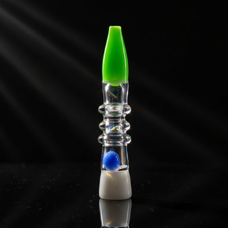 Hand Pipe | 5" Crystal Glass Triple Ring Handmade