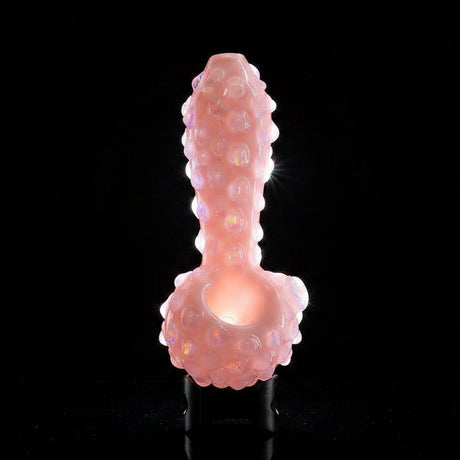 Hand Pipe | 5" Glass Dot Insert Colored Handmade Pipe