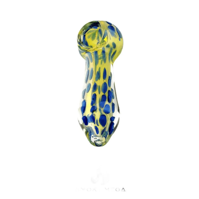 4.5-inch color dirt spoon hand pipe with vibrant, earthy design and speckled patterns.