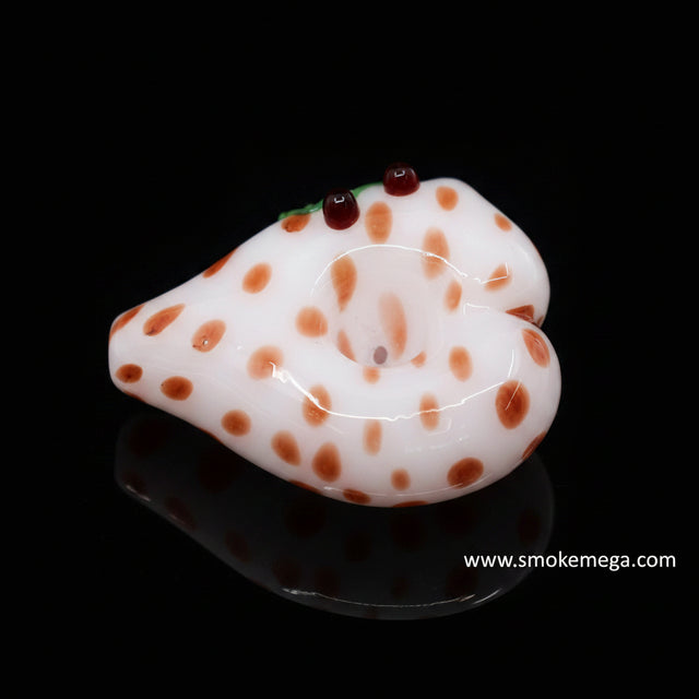 Heart Shaped Ceramic Hand Pipe - SmokeMEGA