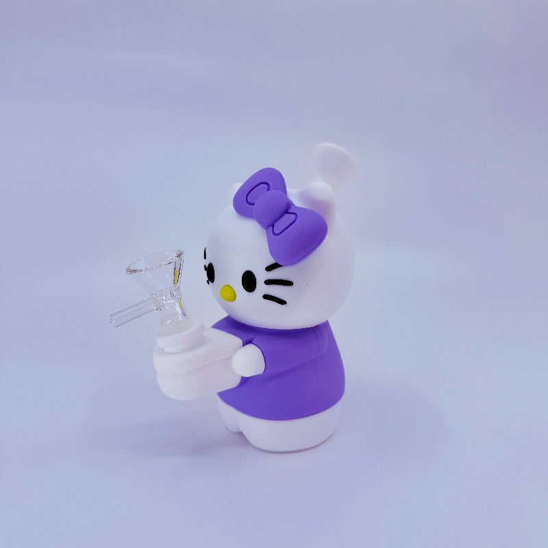 hello kitty silicone bong- purple