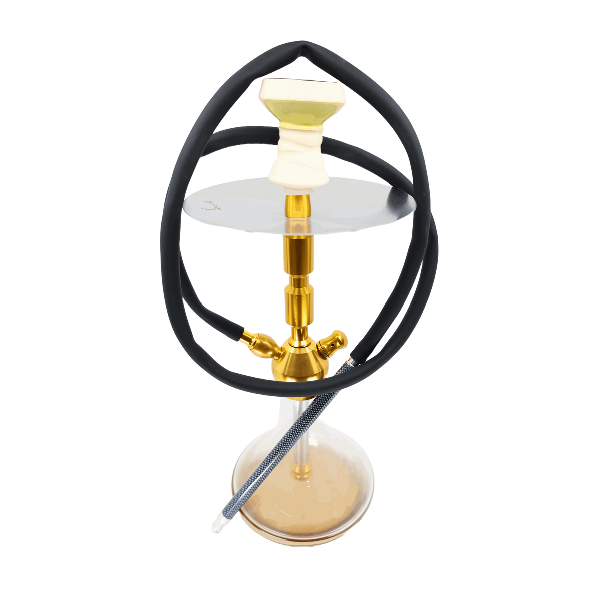 Hookah-14" Premium Gold Color Aluminum Hookah