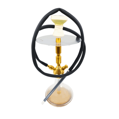 Hookah-14" Premium Gold Color Aluminum Hookah