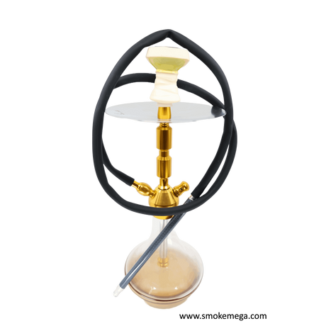 Hookah-14" Premium Gold Color Aluminum Hookah