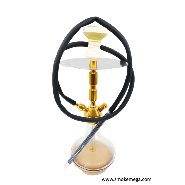 Hookah-14" Premium Gold Color Aluminum Hookah