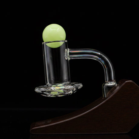 Hurricane Banger-Blender Slurper Quartz Banger w/ Marble & Terp Set - 14mm Male - SmokeMEGA