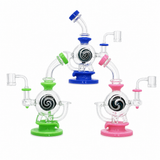 Bent Neck Lollipop Ball Insert Perc Dab Rig 8.5"