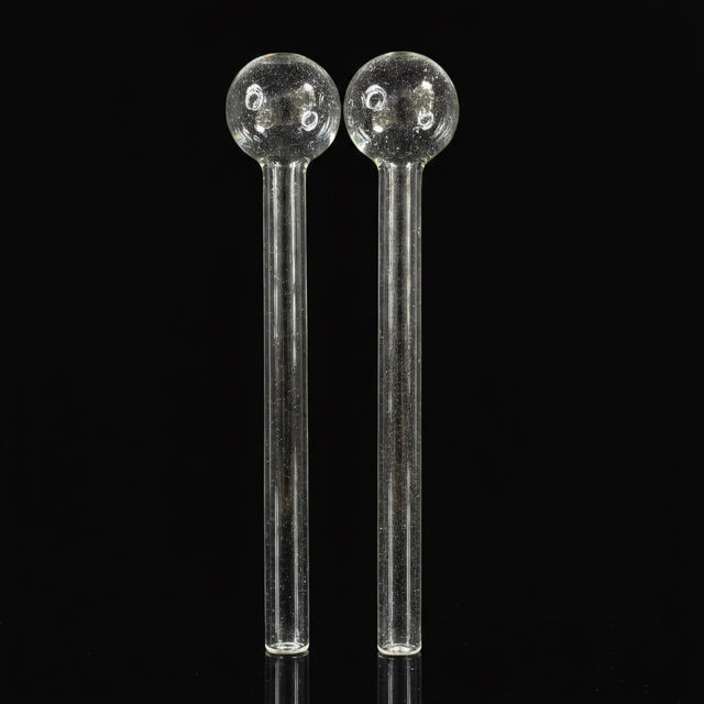 Jumbo Clear Glass Oil Burner |  8" High-Quality Burner Pipe