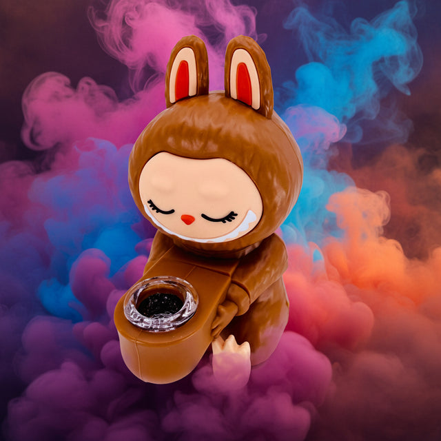 Labubu 6" Silicone Bong - Portable, Durable, and Stylish Design for Ultimate Enjoyment