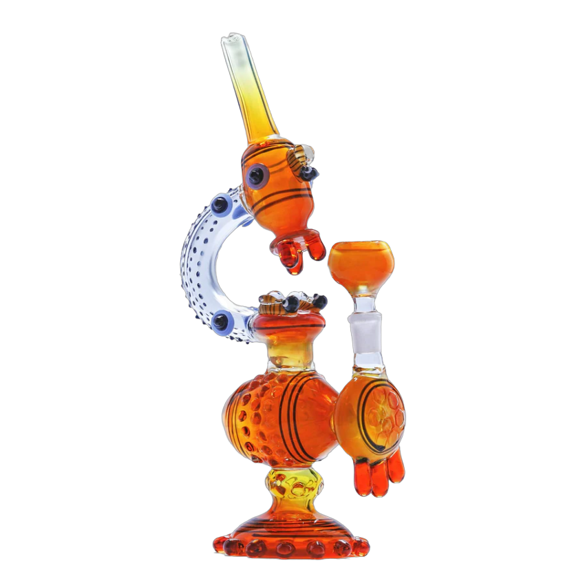 Microscope Honeycomb Water Pipe Dab Rig 12