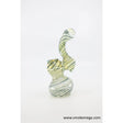 Mini Color Twisted Bubbler-1 with artistic design on a white background.