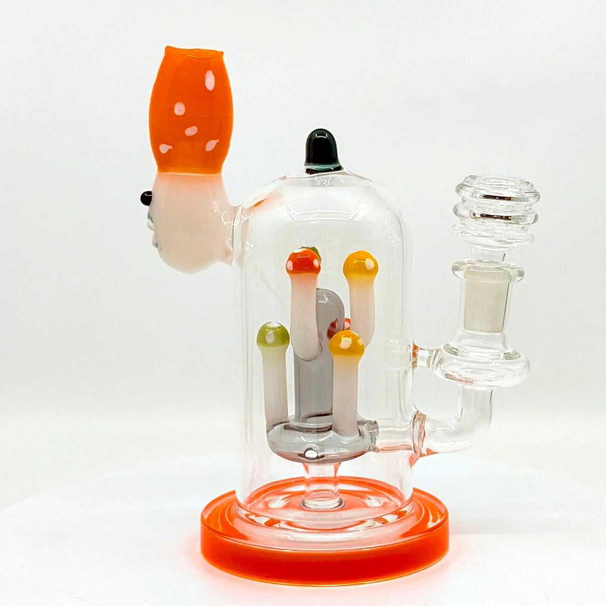 Orange Mushroom Bloom Dab Rig