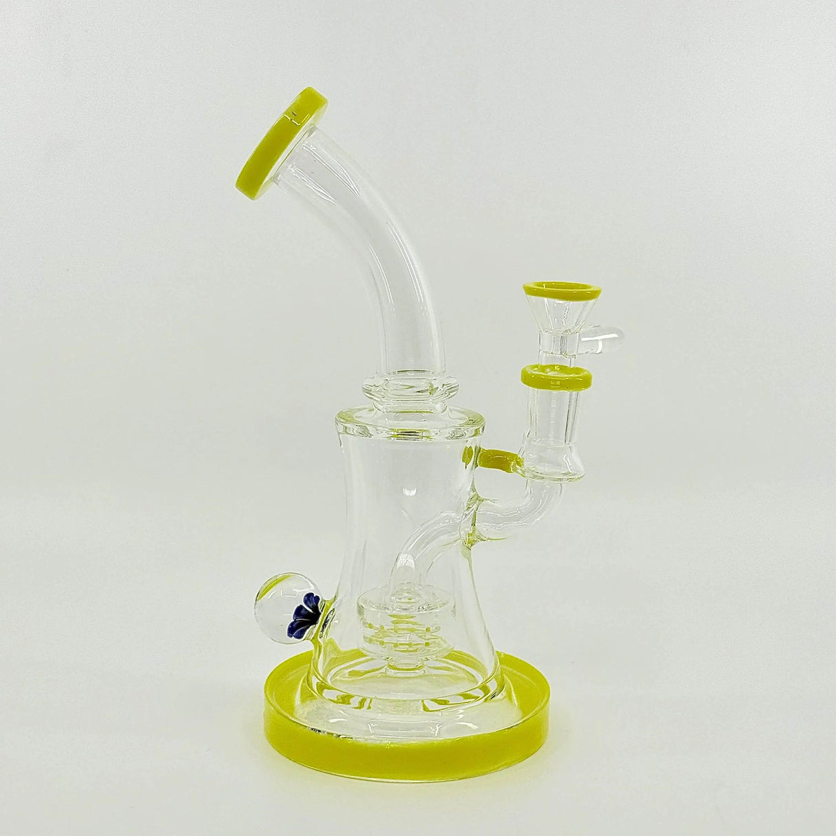 New 8.5 inch Flower Face Crystal glass Dab Rig - SmokeMEGA