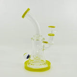 New 8.5 inch Flower Face Crystal glass Dab Rig - SmokeMEGA